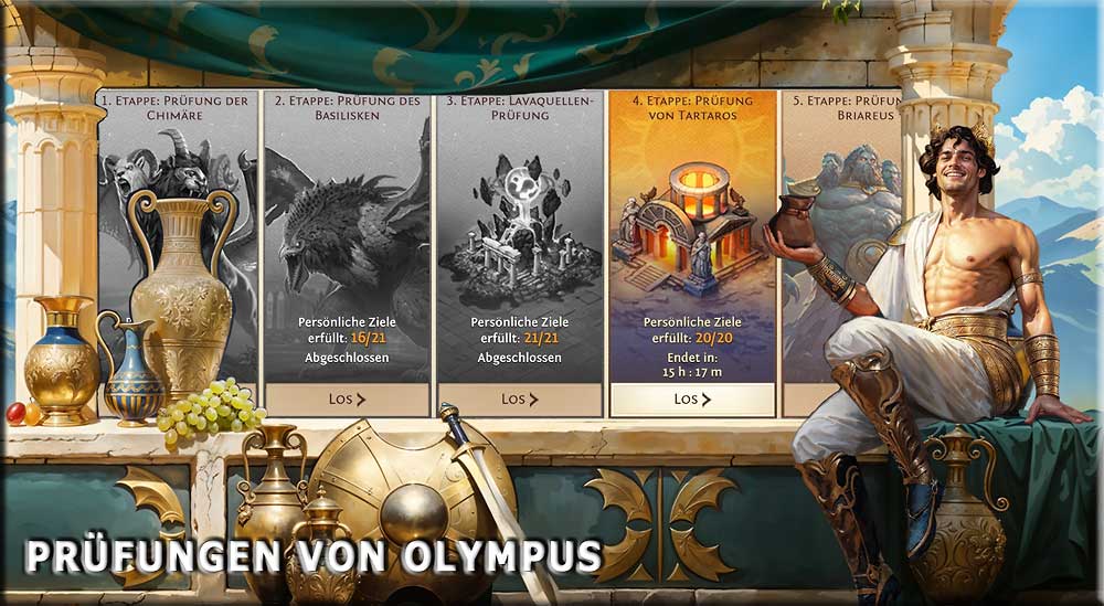 Olympus, 5 Etappen, Tartaros, Salamander, Wettkampf
