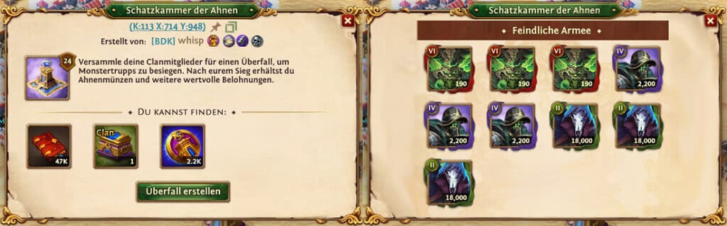 Schatzkammer der Ahnen Stufe 24